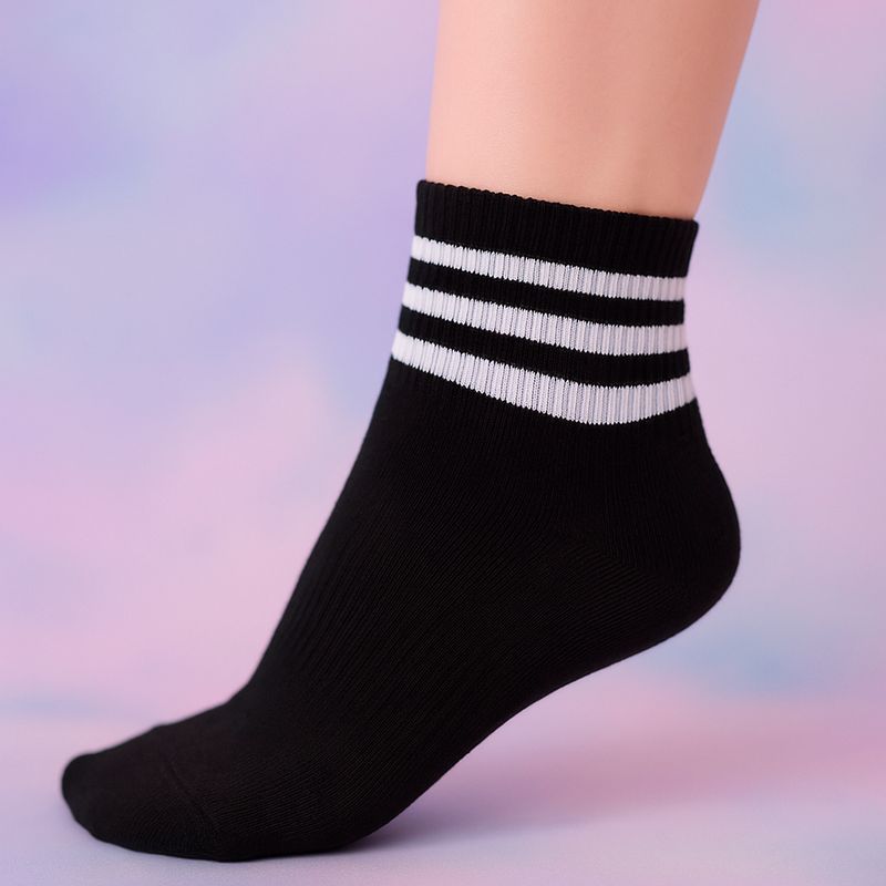 Set-Calcetines-Para-Mujer-Deportivos-72-Poli-ster-23-Algod-n-4-Elastodieno-1-Elastano-Multicolor-Talla-23-25-2-Pares-2-31064
