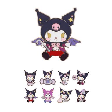 Blind Box Sanrio Kuromi Pin Truco O Trato Metálico 4x4 cm