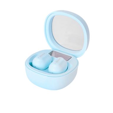 Audífonos Inalámbricos Con Estuche De Carga Tipo Buds Sintéticos Azules