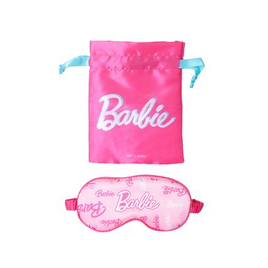 Antifaz Para Dormir Con Funda Barbie Estampado Tipográfico Textil Rosa 20x10 cm