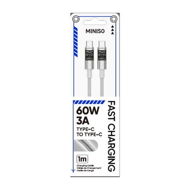 Cable De Carga Rápida Tipo C A Tipo C Nailon Reforzado 1 m 60 W