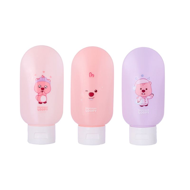 Set-Botellas-De-Viaje-Zanmang-Loopy-Pl-stico-Rosas-60-ml-3-Piezas-1-30841