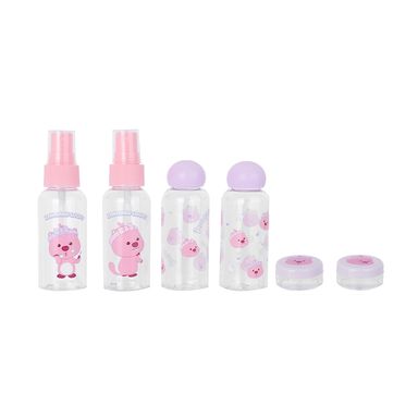 Kit Botellas De Viaje Zanmang Loopy Sintéticas Lilas 6 piezas