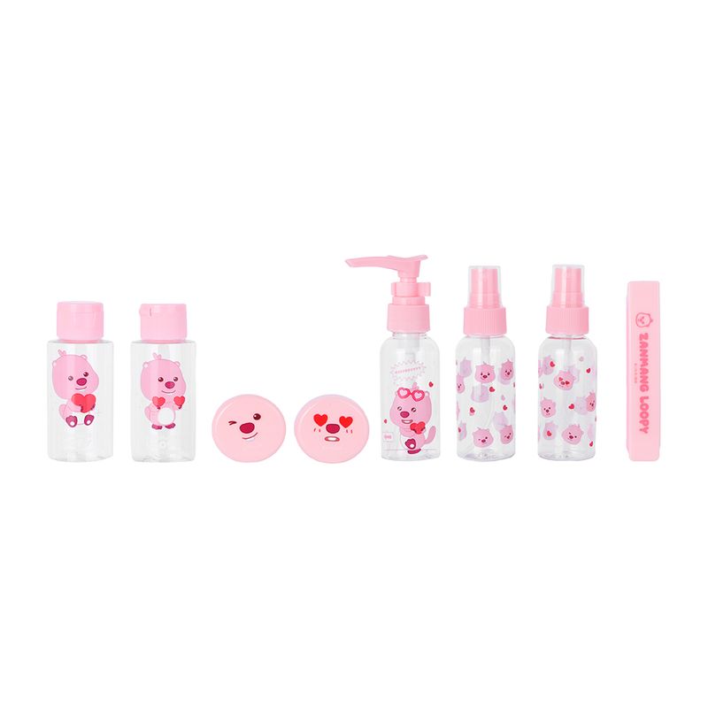 Kit-Botellas-De-Viaje-Zanmang-Loopy-Pl-stico-Transparentes-50-ml-10-gr-10-Piezas-1-30843