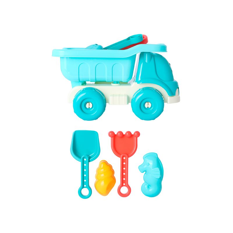 Juguete-Para-Playa-Veh-culo-Con-Herramientas-Sint-tico-Verde-Aqua-4-Piezas-1-30866