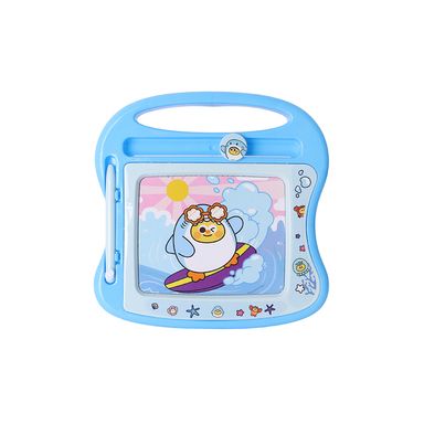 Pizarrón Mágico DunDun Aventuras En El Océano Sintético Azul 15x15 cm