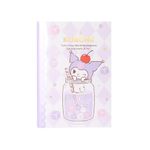 Libreta-Sanrio-Kuromi-Pasta-Suave-Lila-14x20-4-cm-104-Hojas-Rayas-1-30883