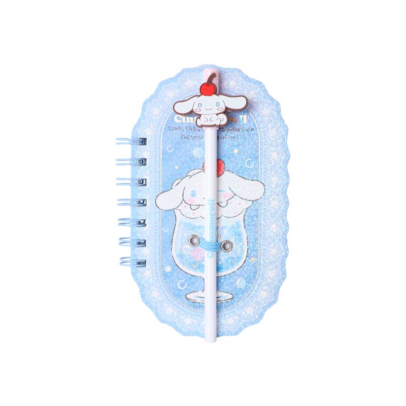 Mini-Libreta-De-Espiral-Con-Pluma-Sanrio-Cinnamoroll-Azul-9-8x17-2-cm-90-Hojas-Rayas-1-30886
