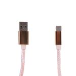 Cable-De-Carga-R-pida-Y-Datos-USB-A-Tipo-C-Nailon-Reforzado-Rosa-1-m-1-30897