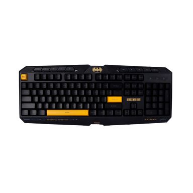 Teclado Con Cable DC Batman Gamer Sintético Negro 42.8x12.6x3 cm