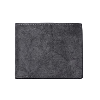 Cartera Para Hombre Bifold Sintética Gris 11x10x2 cm