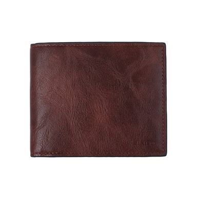 Cartera Para Hombre Tipo Piel Sintética Café 11x10x2 cm