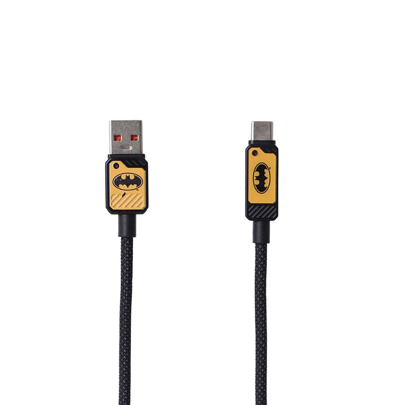 Cable-De-Carga-Super-R-pida-Y-Datos-DC-Batman-USB-A-Tipo-C-Nailon-Reforzado-Negro-1-m-66-W-1-30978