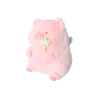 Peluche Lulu La Cerdita Con Varita Mágica Felpa Rosa 23x33.5 cm