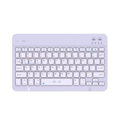Teclado Inalámbrico Life Is For Fun Sintético Lila 26x17.6x2 cm