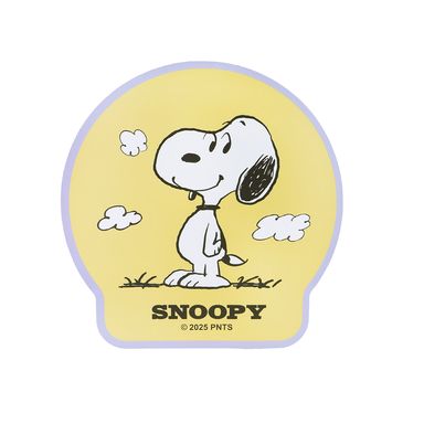 Mouse Pad Snoopy Vintage Textil Amarillo 22x22.5 cm