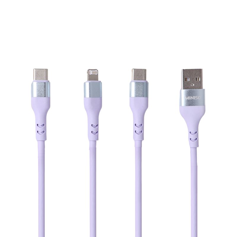 Cable-De-Carga-R-pida-Life-Is-For-Fun-Sint-tico-Morado-1-m-15-W-Multiconector-1-31006