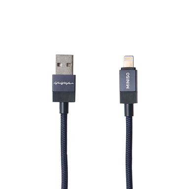Cable De Carga Rápida Life Is For Fun Nailon Reforzado Azul 1 m 12 W USB A Lightning