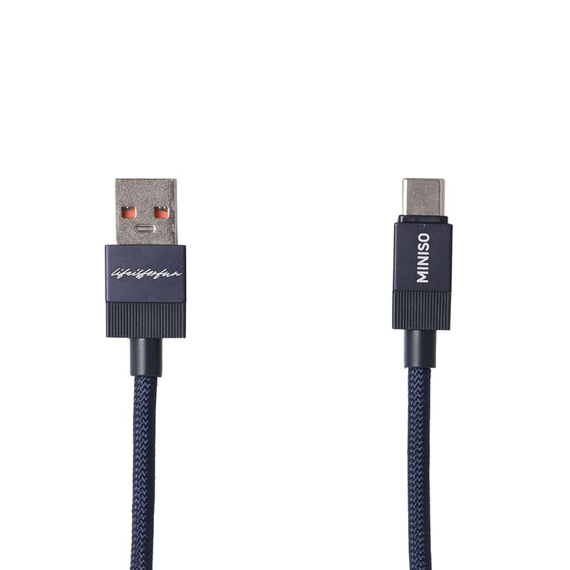 Cable-De-Carga-R-pida-Y-Datos-Life-Is-For-Fun-Nailon-Reforzado-Azul-1-m-66-W-USB-A-Tipo-C-1-31012