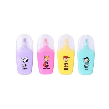 Set Plumones Snoopy Tipo Marcadores Multicolor 4 Piezas