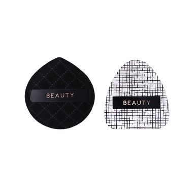 Set Esponjas De Maquillaje Tipo Puff Black Golden 2 Piezas