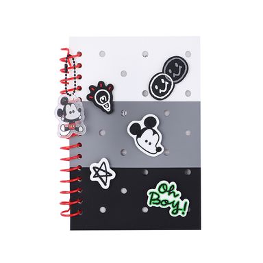 Libreta De Espiral Disney Mickey Mouse Pasta Suave Multicolor 14.5x20.7 cm 80 Hojas