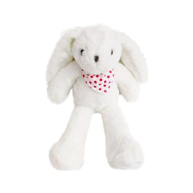 Peluche Conejito Con Bandana Felpa Blanco
