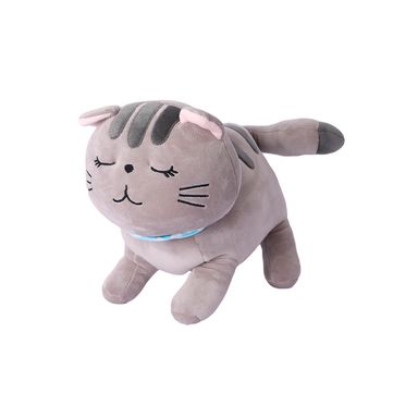 Peluche Gato Felpa Gris 24x37 cm