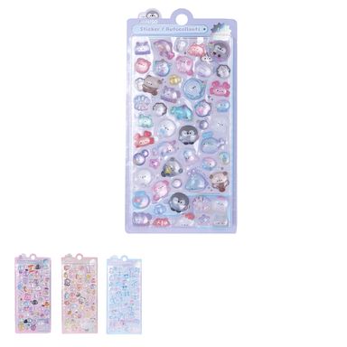 Plantilla De Stickers Diseños Adorables Multicolor