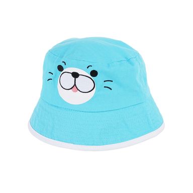 Sombrero De Copa Animal Faces Textil Verde Aqua Unitalla Infantil
