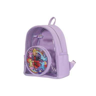 Mini Mochila Ositos Cariñositos Sintética Lila 23x13x29 cm