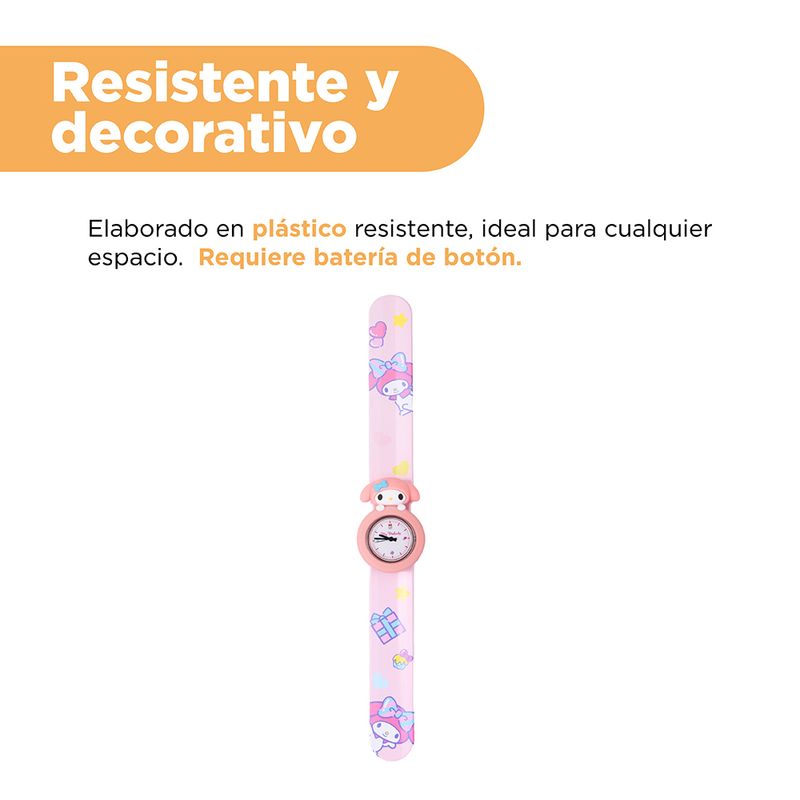 Reloj-Slap-Sanrio-My-Melody-Sint-tico-Rosa-22-6x3-2x1-8-cm-4-31085