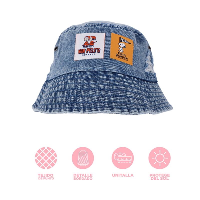 Sombrero-De-Copa-Snoopy-Con-Parches-Textil-Mezclilla-Unitalla-3-31231