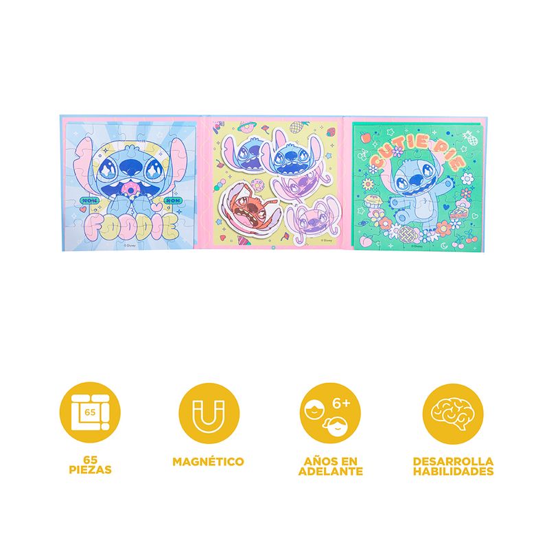Libro-De-Rompecabezas-Disney-Stitch-Magn-tico-19x19-cm-Aventura-Deliciosa-65-Piezas-3-31261