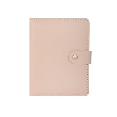 Libreta Tipo Piel De Cocodrilo Beige 11.7x17 cm 96 Hojas Rayas