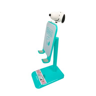 Soporte Para Celular De Escritorio Snoopy Vintage Sintético Verde Aqua