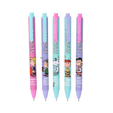 Set Plumas Snoopy Vintage Tinta Negra 0.5 mm 5 Piezas