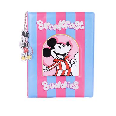 Libreta De Espiral Disney Mickey Mouse Pasta Acolchada 17.2x11.7 cm 80 Hojas Cuadros