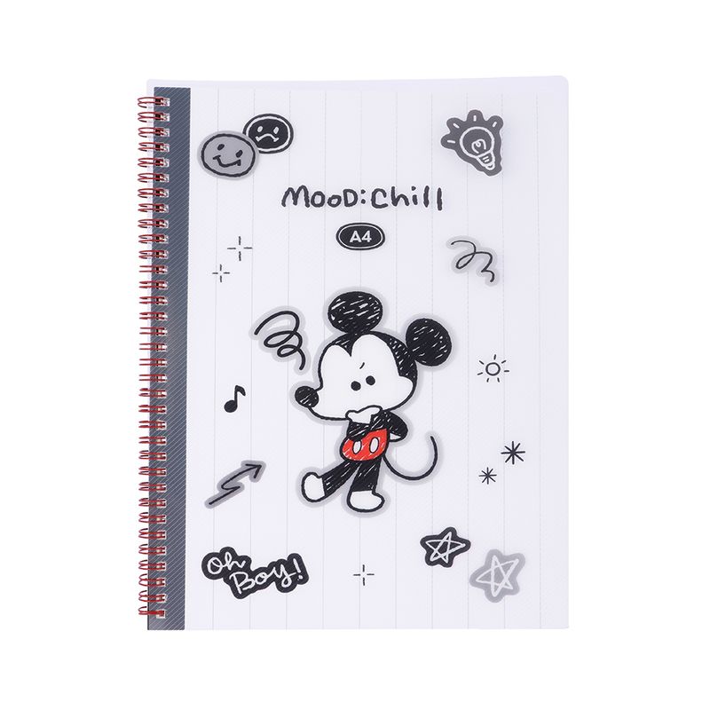 Libreta-De-Espiral-Disney-Mickey-Mouse-Pasta-Suave-Gris-21x29-6-cm-60-Hojas-Rayas-1-31256