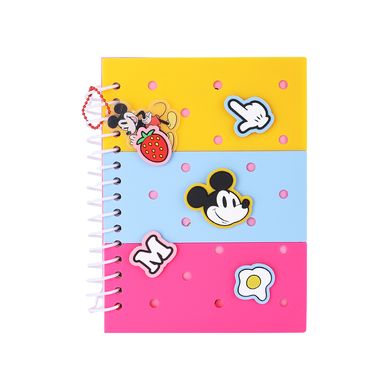 Libreta De Espiral Disney Mickey Mouse Pasta Dura Multicolor 14.5x20.7 cm 80 Hojas Blancas