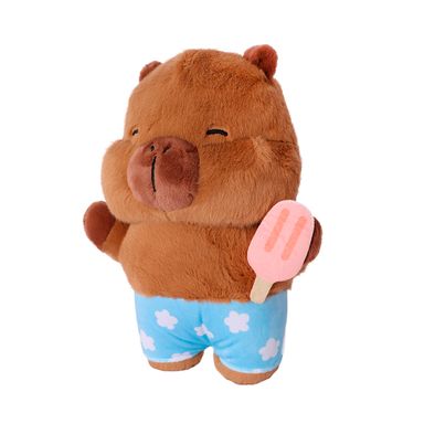 Peluche Mimi Bara Con Traje De Baño Y Paleta Felpa Café 19x28.5 cm