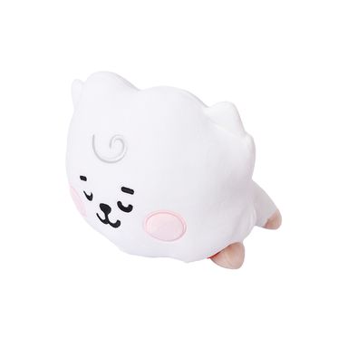 Peluche BT21 RJ Acostado Colección Baby Felpa Blanco 28x21 cm