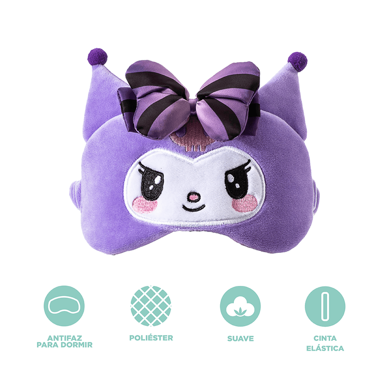 Antifaz-Para-Dormir-Sanrio-Kuromi-100-Poli-ster-Morado-19x9-cm-4-15696