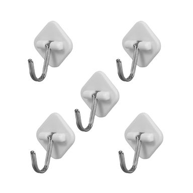 Paquete De Ganchos Adhesivos Miniso Sintéticos Blancos 1 kg 5 Piezas