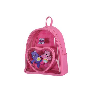 Mini Mochila Ositos Cariñositos Sintética Rosa 23x13x29 cm