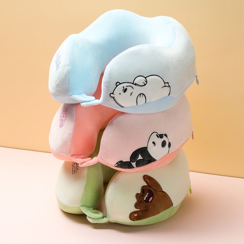 Almohada-De-Viaje-We-Bare-Bears-Polar-Memory-Foam-Azul-3-13581