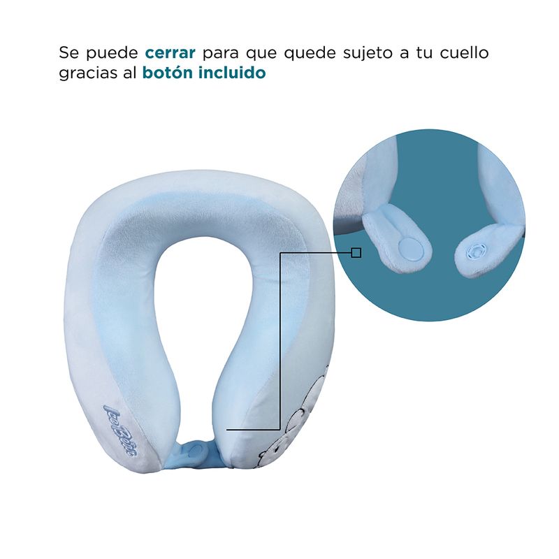 Almohada-De-Viaje-We-Bare-Bears-Polar-Memory-Foam-Azul-91-13581