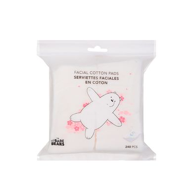 Paquete De Almohadilla De Algodónn 240 Pzs V30 We Bare Bears