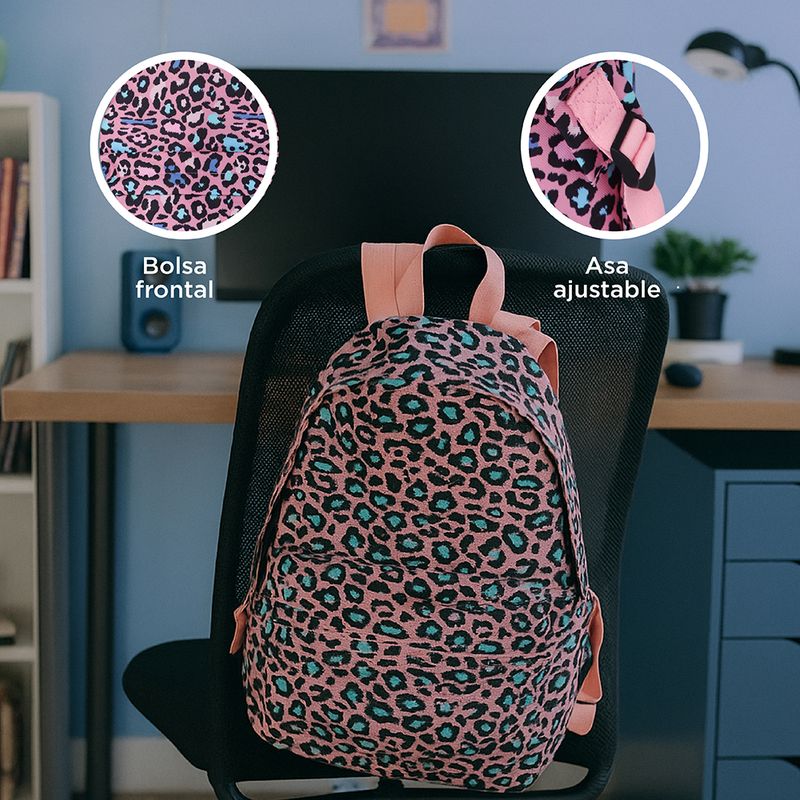 Mochila-Casual-Estampado-Tipo-Animal-Print-Textil-Rosa-28x39-cm-5-31322