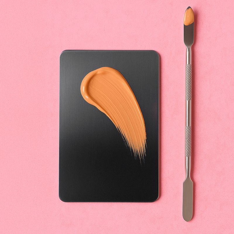 Kit-Esp-tula-Y-Paleta-Para-Base-De-Maquillaje-Acero-Inoxidable-Plateada-2-Piezas-2-31399